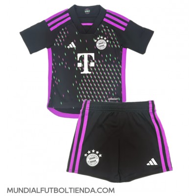 Camiseta Bayern Munich Joshua Kimmich #6 Segunda Equipación Replica 2023-24 para niños mangas cortas (+ Pantalones cortos)